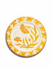 Amalfi yellow dinner plate