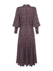 Selina wild flower pocket midi dress