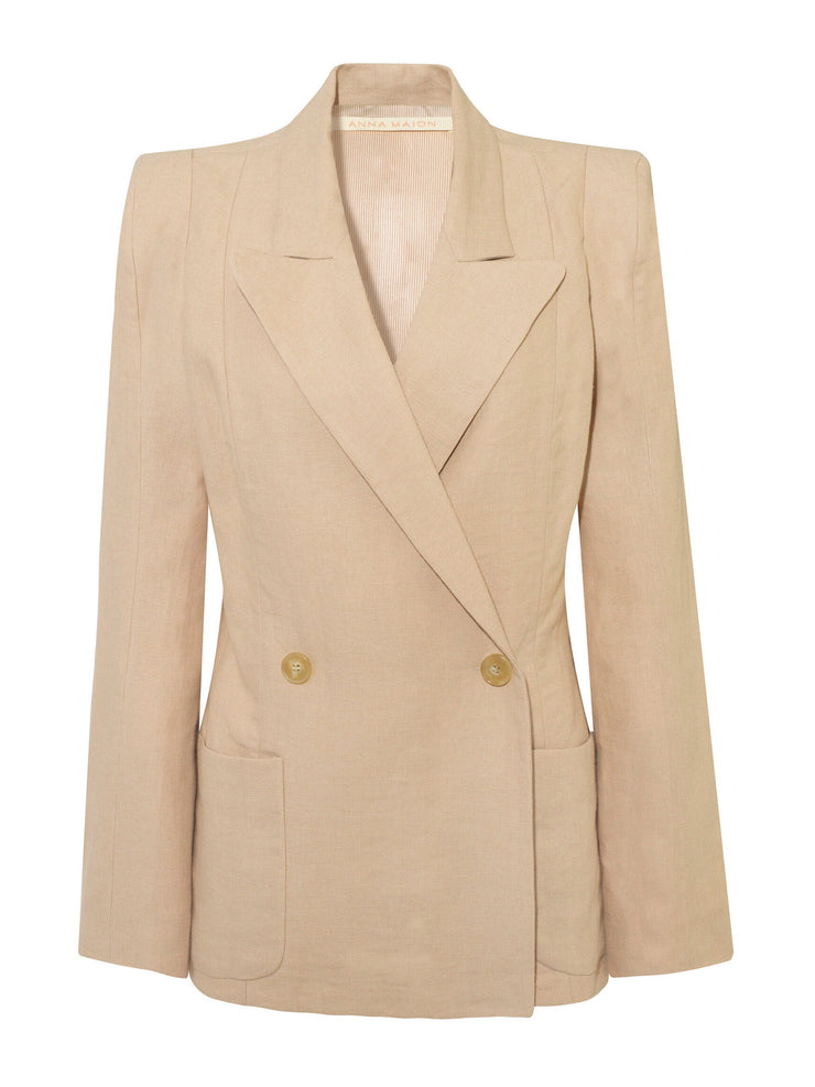 Partially-lined Anna Mason jacket constructed in a classic, timeless design. Perfect for both work and dinner dates. Collagerie.com