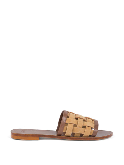 A Piedi Tan brown Lounger slides at Collagerie