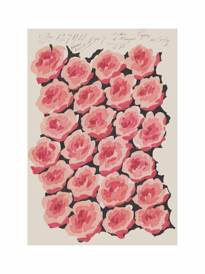Print Sisters No.006 'Baby Rose' vintage archive poster print at Collagerie