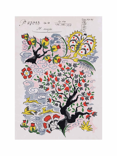 Print Sisters No.002 'Tree of Life' vintage archive poster print at Collagerie