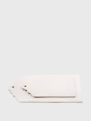 Inspired by the architectural silhouettes of the gables of Montagu, South Africa, these Hadeda ceramic cheese boards are perfect in their artisan, minimal design.  Collagerie.com