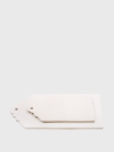 Hadeda Large white ceramic cheese board at Collagerie