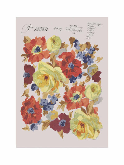 Print Sisters No.061 'Autumnal Blooms' vintage archive poster print at Collagerie