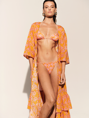 Borgo de Nor x Talia Collins linen tie front Estee Sirona dress