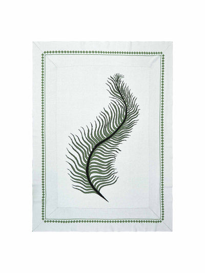 Bell Hutley Queen-size Fern cashmere throw at Collagerie