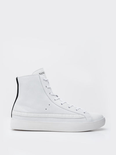 Sans Matin The Engel white high top trainers at Collagerie