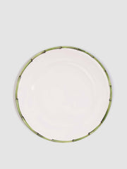 Ramatuelle green bamboo dinner plate