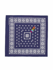 Habibi' embroidered navy bandana