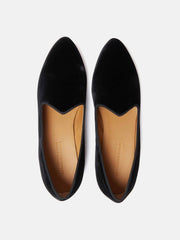 Black velvet Venetian slipper
