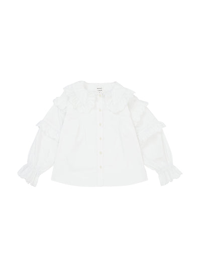 Seventy + Mochi Phoebe blouse in white poplin at Collagerie