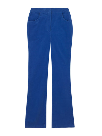 Yolke Blue corduroy trousers at Collagerie