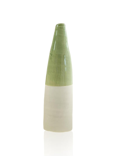 Bertioli by Thyme Light Green - Ceramic Bottle Bud Vase at Collagerie