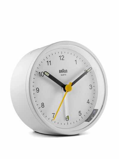 Braun White classic alarm clock at Collagerie