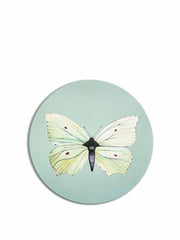 Icy blue brimstone butterfly coaster