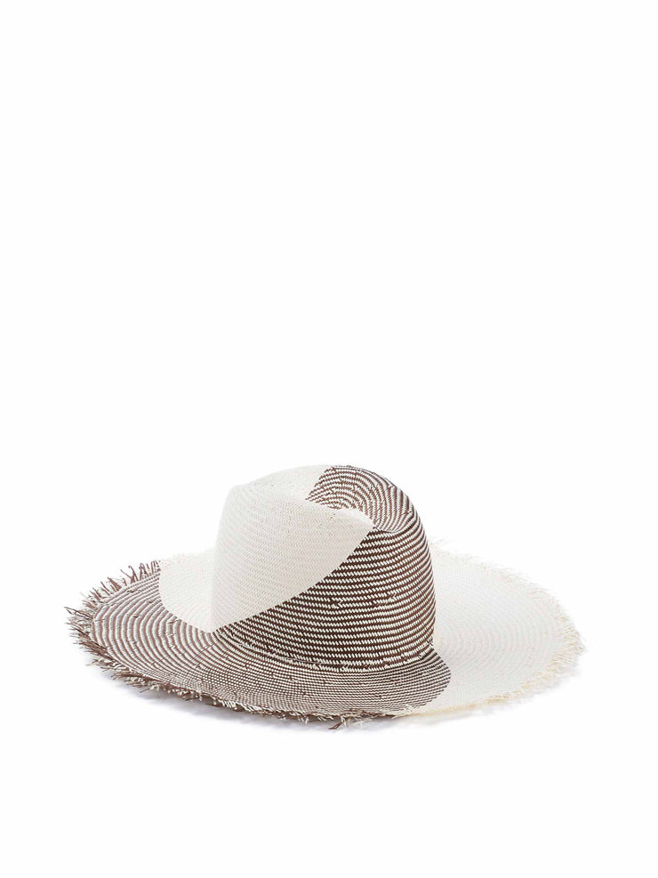 Woven brown Lily hat