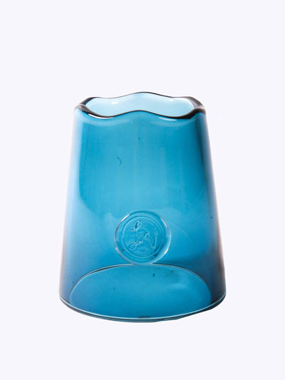 Hadeda Blue glass cloche at Collagerie