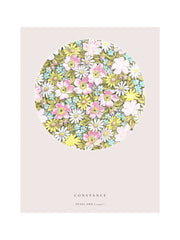 A vintage screen-print depicting beautiful wildflowers, gracefully converging traditional pattern with contemporary presentation to adorn your walls. Collagerie.com