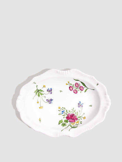 Z.d.G Picardie medium floral oval dish at Collagerie
