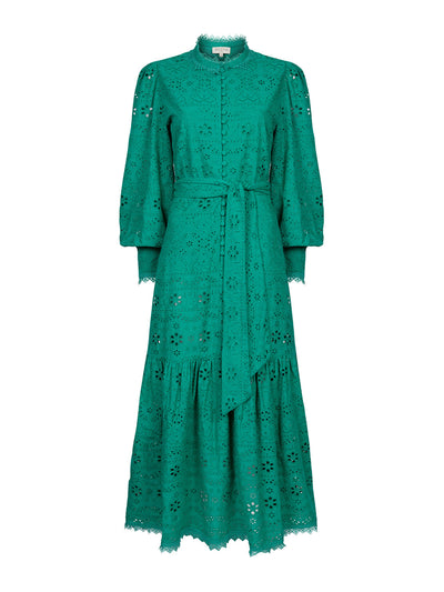Beulah London Celeste emerald broderie dress at Collagerie