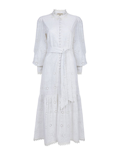 Beulah London Celeste white broderie dress at Collagerie