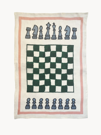 Amuse La Bouche Chess Tea Towel at Collagerie