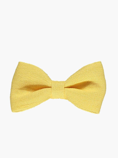 Amaia Cora yellow linen bow at Collagerie