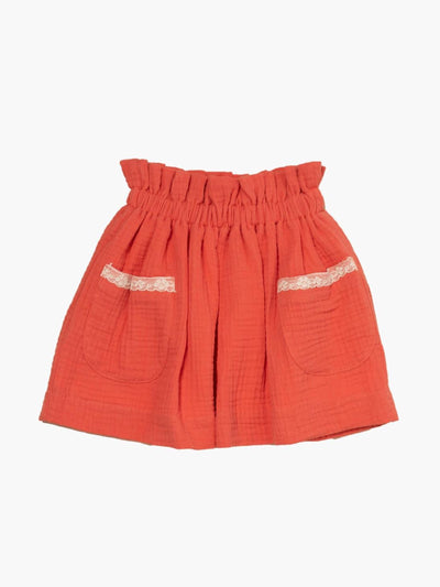 Amaia Cordon coral skirt at Collagerie