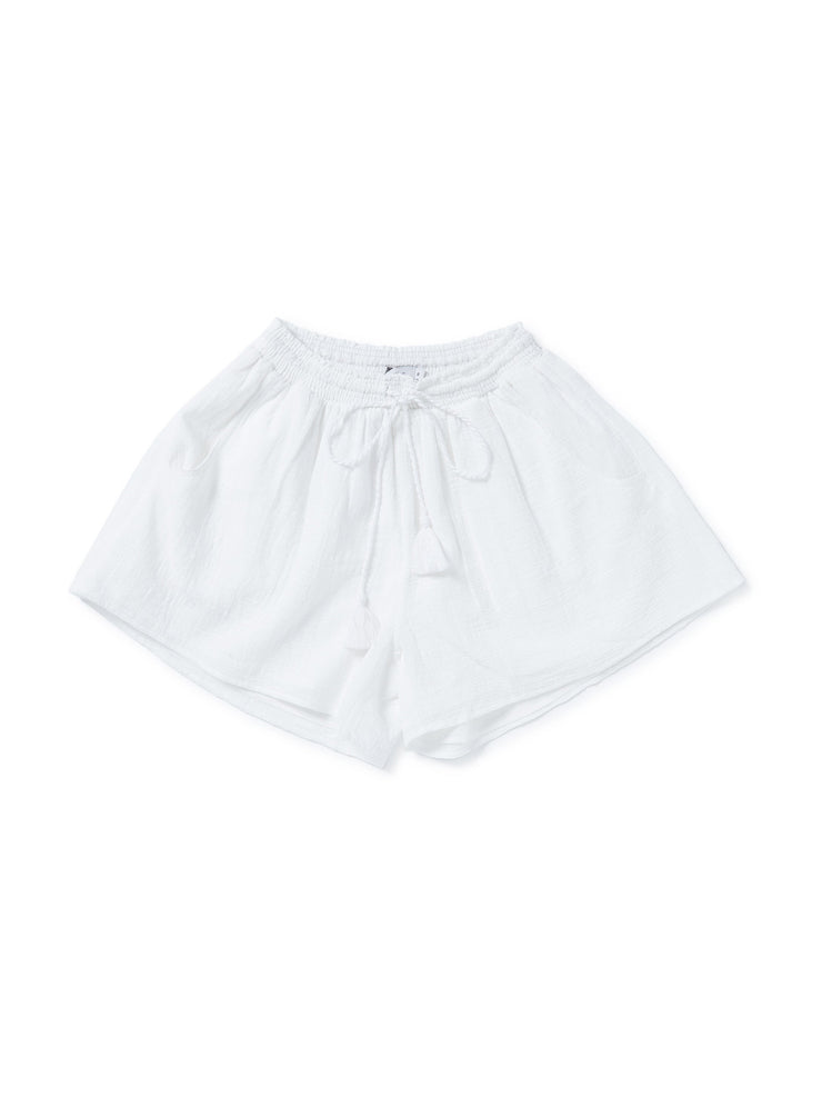Cotton white shorts