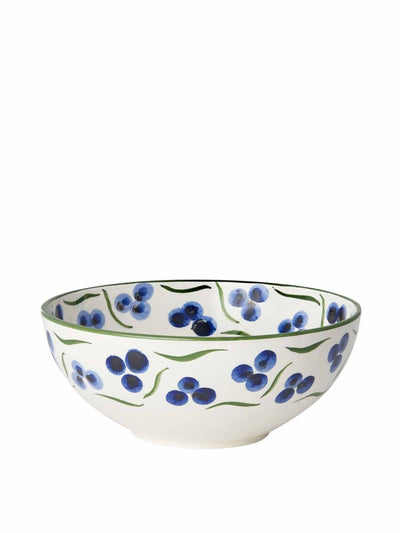 Penny Morrison Blue and green chintamani ceramic pudding bowl at Collagerie