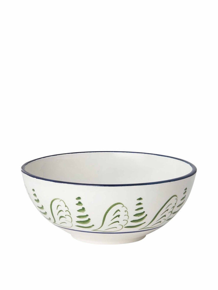 Blue and green granada ceramic pudding bowl