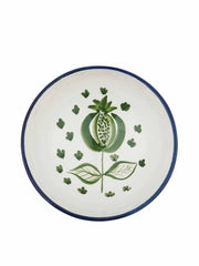 Blue and green granada ceramic pudding bowl
