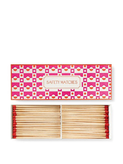 Noble Macmillan Pink block pattern box of matches at Collagerie