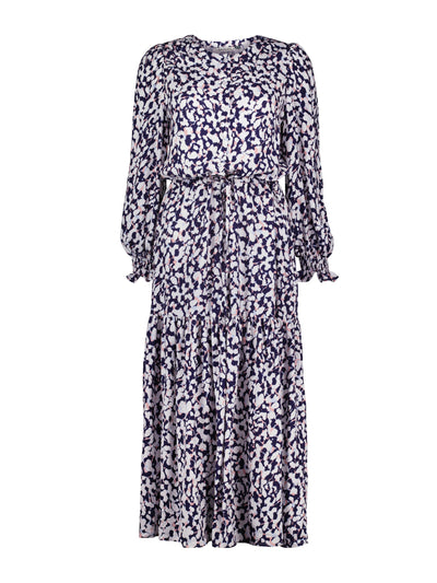Baukjen Blue and white print Aabriella dress at Collagerie