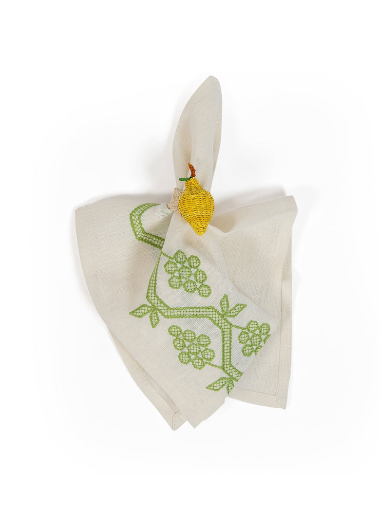 Napa hand-embroidered napkins (set of 4)