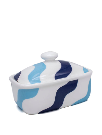 CasaCarta Blue and white butter dish at Collagerie