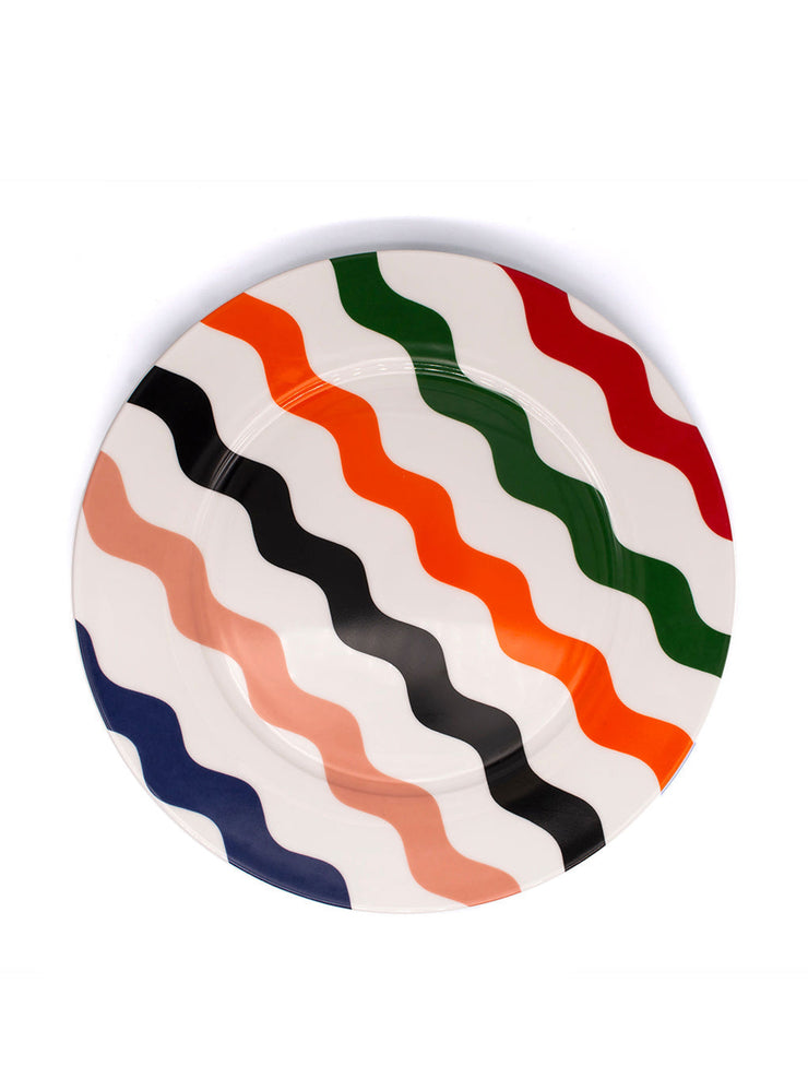 Multicoloured dinner plates (set of 2)