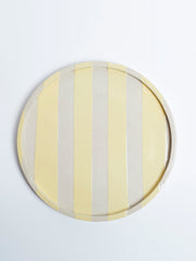 Yellow stripe small plate