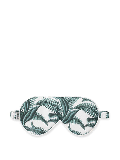 Desmond & Dempsey Cotton luxe eye mask in fern print at Collagerie
