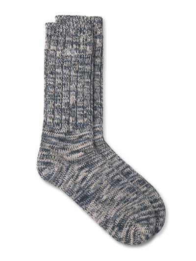 Desmond & Dempsey Men's navy Really Warm socks at Collagerie