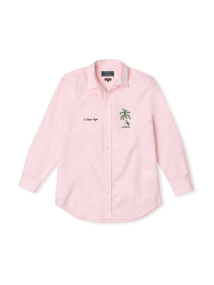Pink lounge shirt with L&