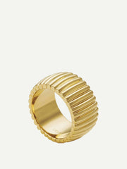 Gold neo concrete movement ring