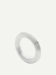 Silver ondulations Ring