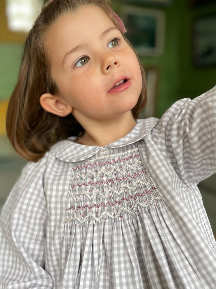 Hand-smocked Smock London cotton kids dress for girls who are wild at heart. Collagerie.com