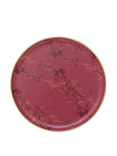 Dar Leone Pink floral round tray at Collagerie