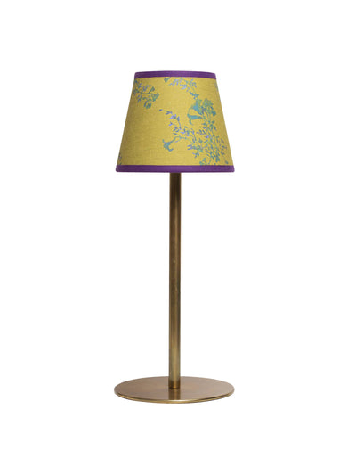 Dar Leone Yellow floral print candle clip lampshade at Collagerie