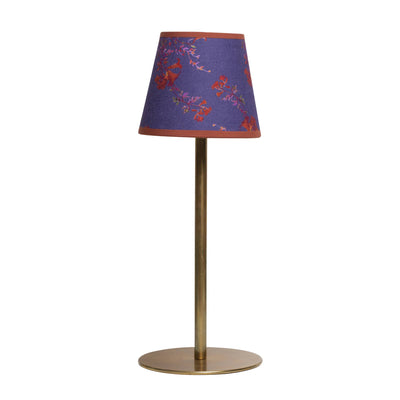 Dar Leone Purple floral print candle clip lampshade at Collagerie