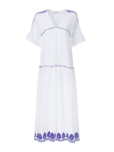 Rae Feather Embroidery gauze Provence dress at Collagerie