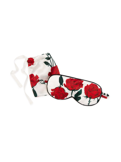 Emilia Wickstead Red rose eye mask at Collagerie